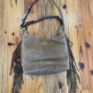 Michael Kors Brown Fringe Shoulder Bag